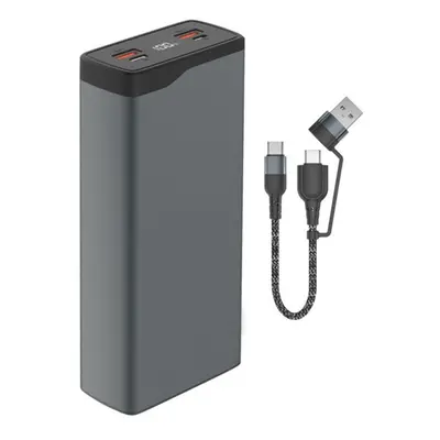 4smarts VoltHub Pro külső akkumulátor, 22,5W, QC, PD, 26800mAh, gunmetal