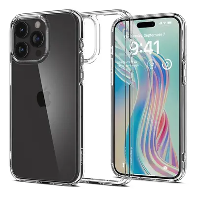 Spigen Ultra Hybrid Apple iPhone 15 Pro Max tok, Crystal Clear, átlátszó