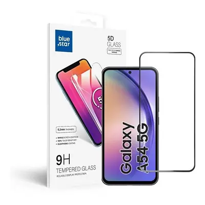 Blue Star Samsung Galaxy A54 5G teljes kijelzős kijelzővédő üvegfólia, fekete