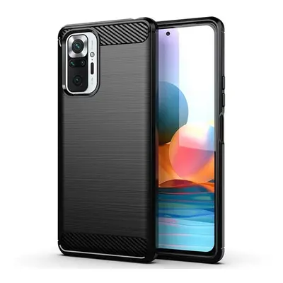 Forcell Carbon hátlap tok Xiaomi Redmi Note 10/10S , fekete