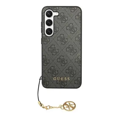 Guess 4G Charms Samsung Galaxy S24 szilikon tok, fekete