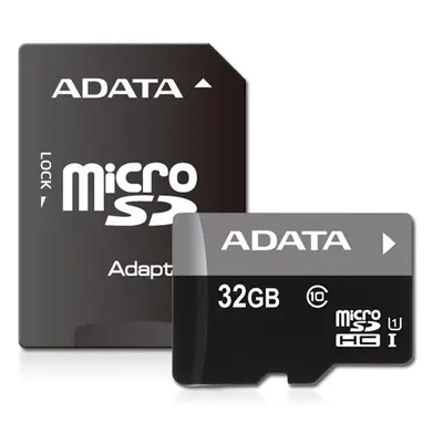 Adata microSDHC 32GB UHS-I (Class 10) + Adapter (AUSDH32GUICL10-RA1)