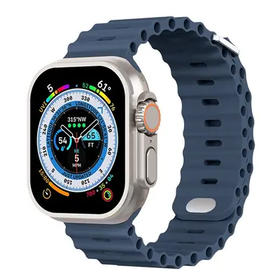 Phoner River Apple Watch 41/40/38 mm szilikon szíj, mélykék