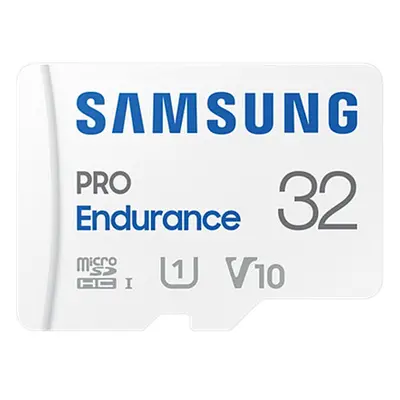 SAMSUNG Memóriakártya, PRO Endurance microSD kártya 32GB, CLASS 10, UHS-I (SDR104), + SD Adapter