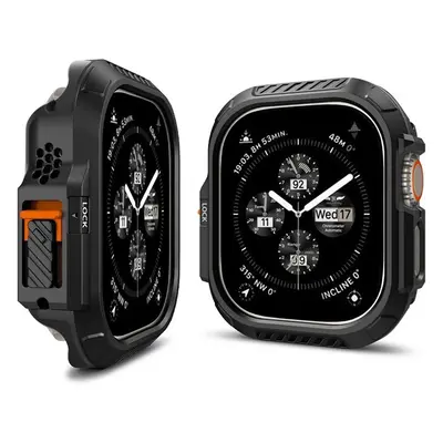 Spigen Lock Fit Apple Watch Ultra 2/1 (49mm) tok, fekete