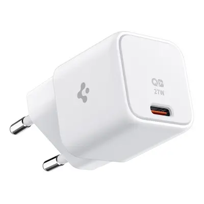 Spigen PowerArc PE2103 mini hálózati töltő adapter Type-C, GaN, 27W, fehér