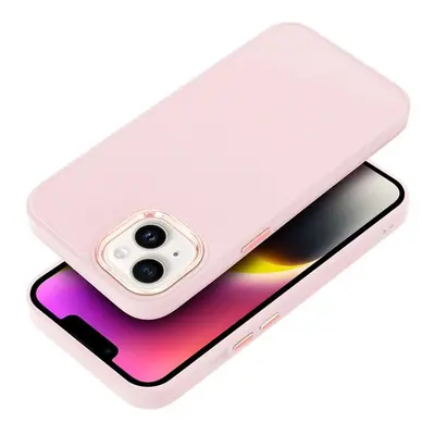 Frame Xiaomi Redmi Note 13 Pro 5G közepesen ütésálló tok kameravédő kerettel, rózsaszín