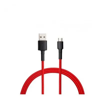 Xiaomi Mi fonott USB / Type-C töltő- és adatkábel, 1m, piros