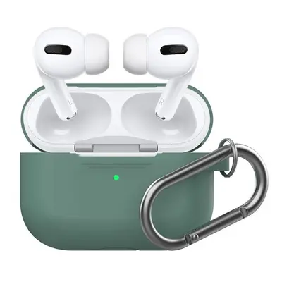 Phoner Simple Apple Airpods Pro szilikon tok akasztóval, zöld