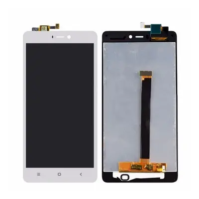 Xiaomi Mi 4S kompatibilis LCD modul kerettel, OEM jellegű, fehér, Grade S+