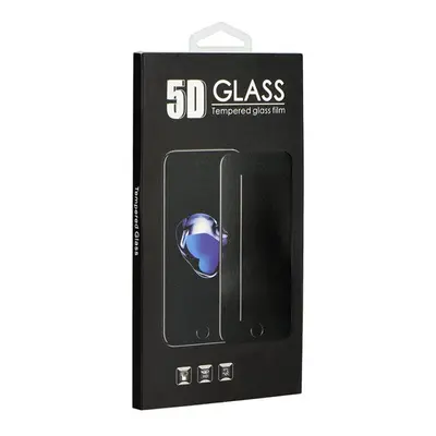 Apple iPhone X, 5D Full Glue hajlított tempered glass kijelzővédő üvegfólia, átlátszó