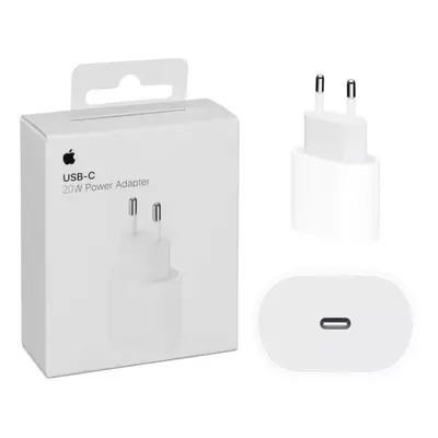 Apple hálózati töltő adapter USB Type-C, 20W, fehér MHJE3ZM/A