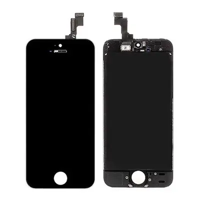 Apple iPhone 5S kompatibilis LCD kijelző érintőpanellel, OEM jellegű, fekete, Grade R