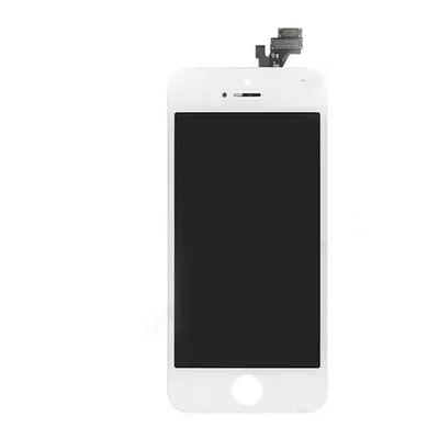 Apple iPhone 5 kompatibilis LCD kijelző érintőpanellel, OEM jellegű, fehér, Grade S+