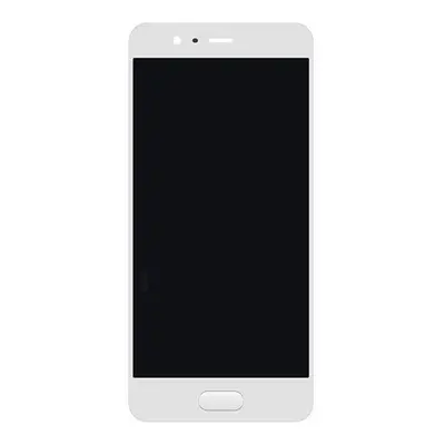 Huawei P10 kompatibilis LCD modul kerettel, OEM jellegű, fehér, Grade S+