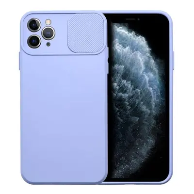 Slide Apple iPhone 11 Pro Max, kameravédős szilikon tok, levendula