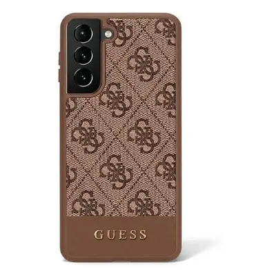 Guess 4G Stripe Samsung Galaxy S23+ szilikon tok, barna