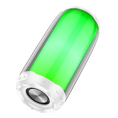 Hoco LED sports bluetooth / wireless hangszóró, pulzáló színes leddel, HC8, fehér