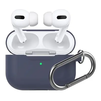 Phoner Simple Apple Airpods Pro szilikon tok akasztóval, éjkék