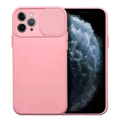 Slide Apple iPhone 11 Pro, kameravédős szilikon tok, rózsaszín