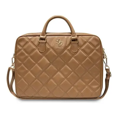 Guess Quilted 4G GUCB15ZPSQSSGW 16" tablet táska, barna