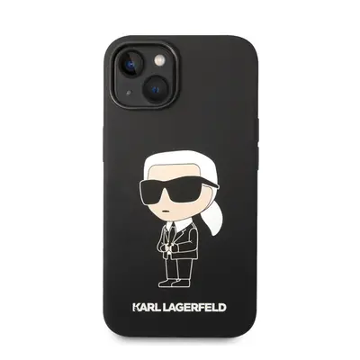 Karl Lagerfeld Liquid Ikonik NFT szilikon hátlap tok Apple iPhone 14 Plus, fekete