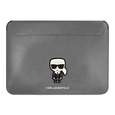 Karl Lagerfeld Sleeve Saffiano Ikonik Karl KLCS14PISFG 14" laptop tok, ezüst