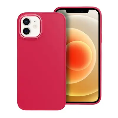 Frame Apple iPhone 12/12 Pro közepesen ütésálló tok kameravédő kerettel, magenta