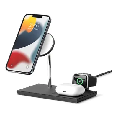 Native Union Snap 3in1 MagSafe vezeték nélküli töltő állvány, 15W, fekete