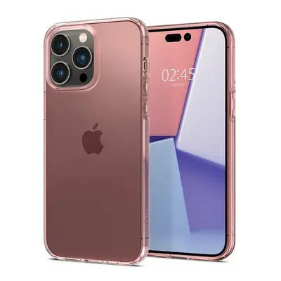 Spigen Crystal Flex Apple iPhone 14 Pro Max tok, Rose Crystal, rózsaszín-átlátszó