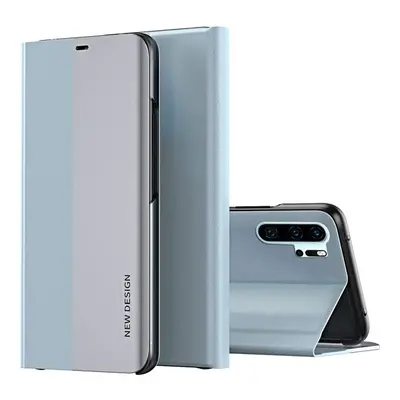 Huawei P40, oldalra nyíló tok, világoskék