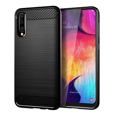 Forcell Carbon hátlap tok, Samsung A105 Galaxy A10, fekete