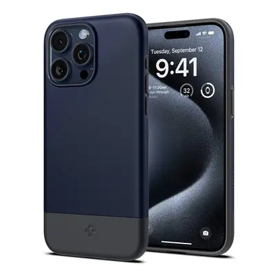 Spigen Style Armor Apple iPhone 15 Pro tok, MagSafe Midnight Indigo, kék