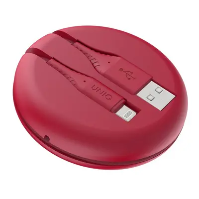 Uniq Halo USB / Lightning MFi töltő- és adatkábel, 1.2m, piros