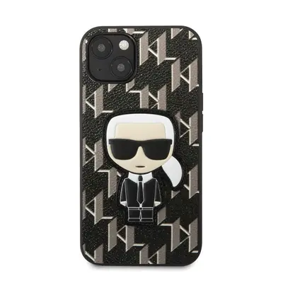 Karl Lagerfeld Monogram Ikonik hátlap tok Apple iPhone 13, fekete