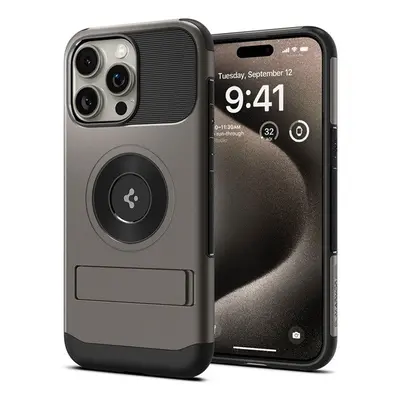 Spigen Slim Armor Apple iPhone 15 Pro tok, Gunmetal, szürke