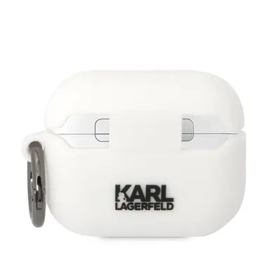 Karl Lagerfeld 3D Logo NFT Choupette Head Apple Airpods Pro szilikon tok, fehér