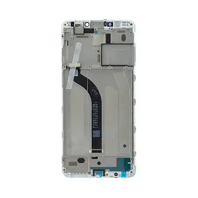 Xiaomi Redmi 5 kompatibilis LCD modul kerettel, OEM jellegű, fehér, Grade S+