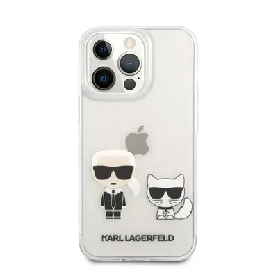 Karl Lagerfeld Karl and Choupette PC/TPU hátlap tok Apple iPhone 13 Pro Max, átlátszó