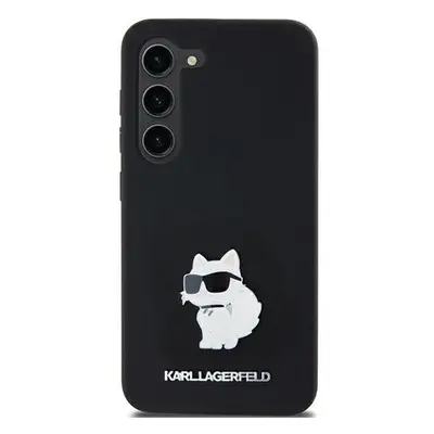 Karl Lagerfeld Choupette Metal Pin Samsung Galaxy A35 hátlap tok, fekete, KLHCSA35SMHCNPK