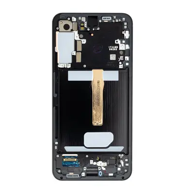 Samsung Galaxy S22 Plus kompatibilis LCD kijelző + érintő, kerettel, grafit, SM-S906B