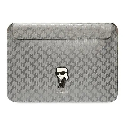 Karl Lagerfeld Sleeve Saffiano Monogram Ikonik KLCS14SAKHPKG 14" laptop tok, ezüst