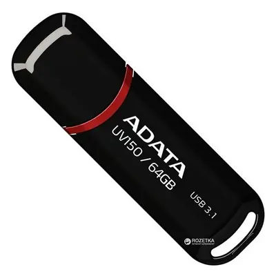 Adata UV150 DashDrive 64GB USB 3.1 pendrive, fekete