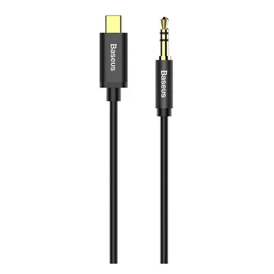 Baseus Yiven Type-C / 3,5 mm-es mini jack audio kábel, 1,2 m, fekete