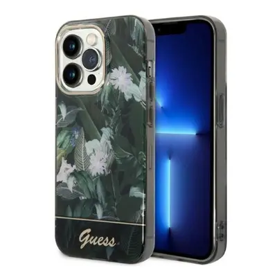 GuessJungle Collection Apple iPhone 14 Pro Max hátlap tok, zöld