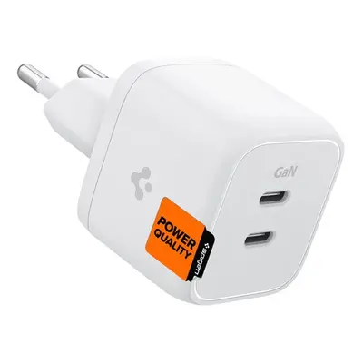 Spigen PowerArc PE2104 hálózati töltő adapter 2xType-C, 35W, fehér