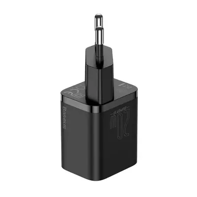 Baseus Super-Si hálózati gyorstöltő adapter Type-C, 20W, fekete