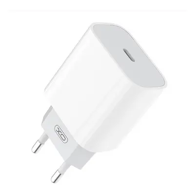 XO L77 hálózati gyorstöltő adapter Type-C, 20W, fehér