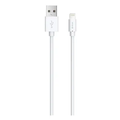 USB töltőkábel, Lightning, 100 cm, fehér