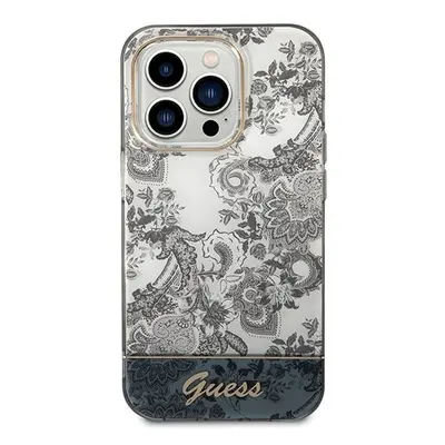 Guess Toile De Jouy Apple iPhone 14 Pro hátlap tok, szürke